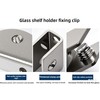 ZAXPHUMAX Stainless Steel Glass Clip Bracket 304, 3 Sizes (1/4”