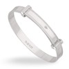 Sterling Silver Diamond Expander Bangle Childs 2.213cm Internal Diameter