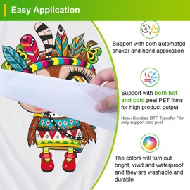 CenDale 2000G White DTF Transfer Powder: Hot Melt Adhesive Digital DTF Powder for Sublimation, Ideal for All Fabrics Including Jeans and Cotton T-Shirts, Compatible with DTF and DTG Printers