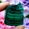 Malachite polished Slab crystal healing natural free form metaphysical chakra