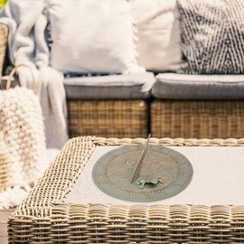 Whitehall Products Frog Sundial, Copper Verdi