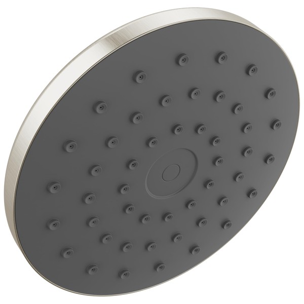 Delta PivotPro Brushed Nickel Rain Showerhead, Single Setting 7 Inch