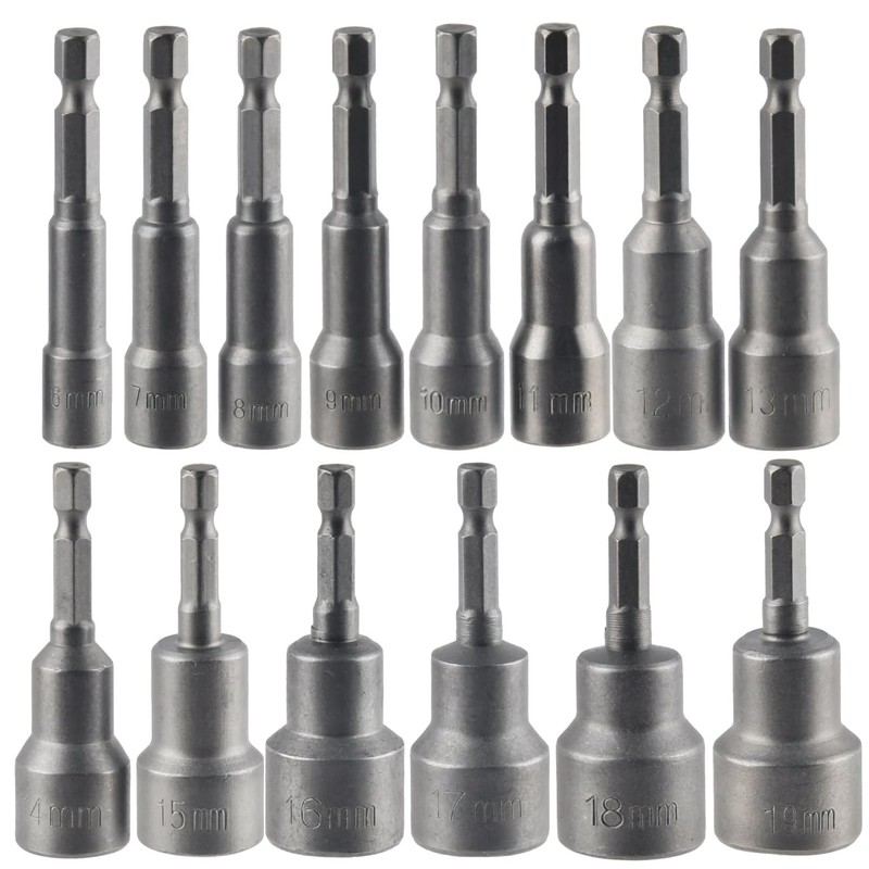 14 Piece Socket Wrench Set Socket Adapter Set - 1/4