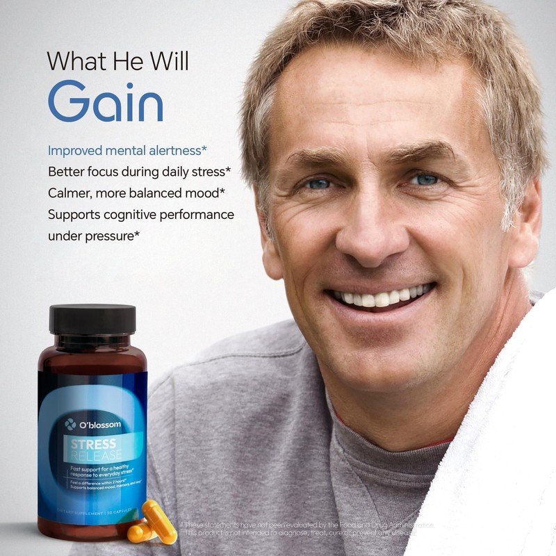 O'blossom Stress Release Ashwagandha Sensoril Zembrin Supplements – Clinically Studied