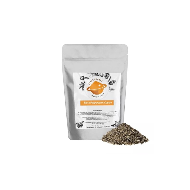 Black Pepper Freshly Coarse | Crushed | Cracked Black Peppercorns
