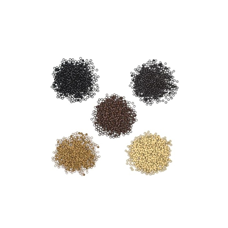 500 Pcs 4mm Micro Link Beads Hair Extensions Beads Copper