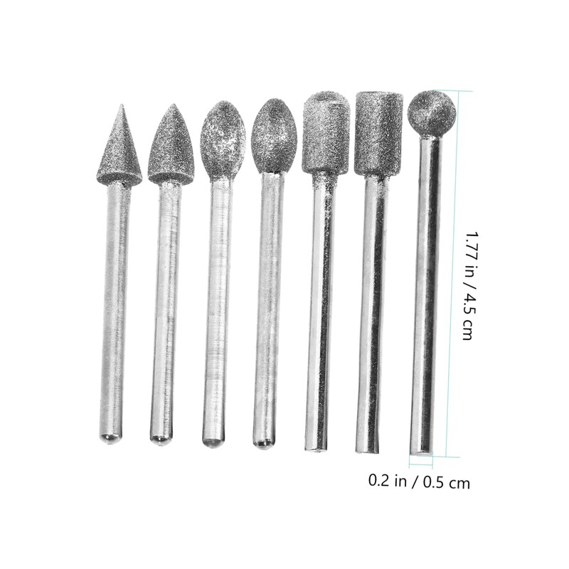 LALAFINA 1set Engraving Bits Drill Bit Set Metal Grinding for