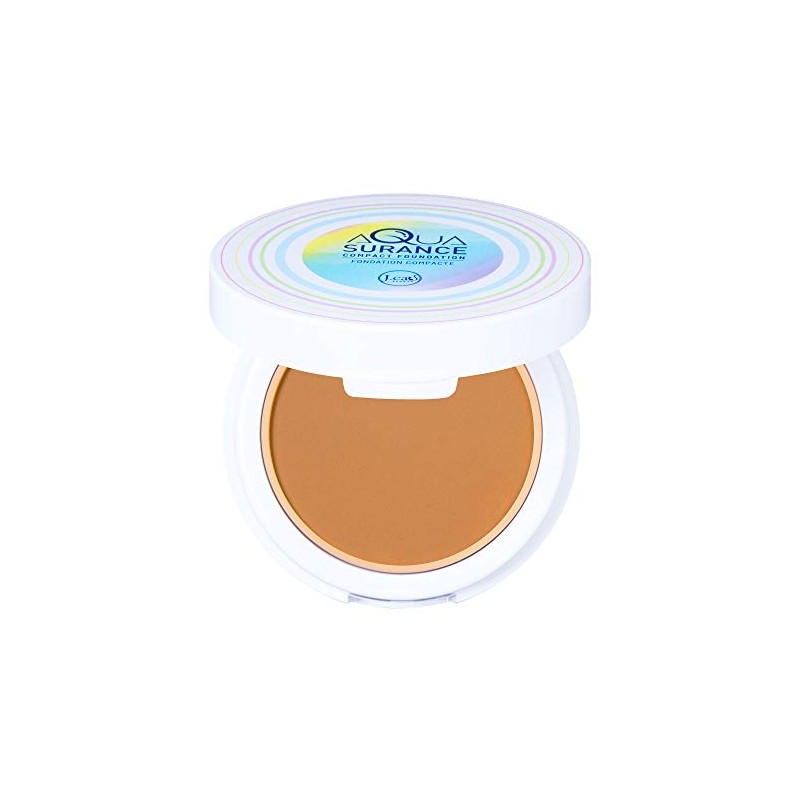 J.Cat Beauty Aquasurance Compact Foundation, Water-Infused Full Coverage Powder Foundation,