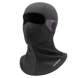 ROCKBROS Balaclava, Cold Protection, Neck Warmer, Winter Balaclava, Fleece Lined, Heat Insulated, Face Mask, No Stifling, Snowboarding, Skiing, Biking, Climbing, Commuting, Sports, Work, Unisex, Black