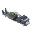 Flatbed Trailer Toy Simulation Detachable Collectible Military Trailer Tank Model