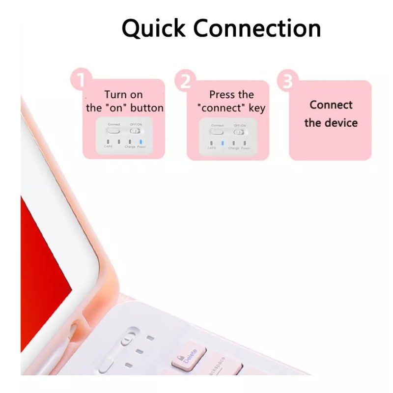 Generic Funda Teclado Iluminado Mouse Para Lenovo Tab P11 (tb-j606f)