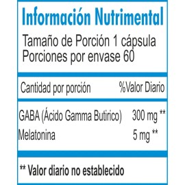 Essentials Rem (5mg Melatonina-300mg Gaba) /60 Tabletas Sabor Sin sabor