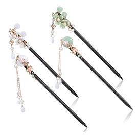 Baluue 4 Pc Chinese Hair Sticks Wooden Hair Stick Pins Hair Stick Chopsticks for Women Hair Stick Pins for Buns Versatile Hair Accessories Present Set