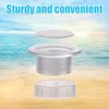 PEUTIER Parasol Hole Ring Plug and Cap Set, ABS Plastic