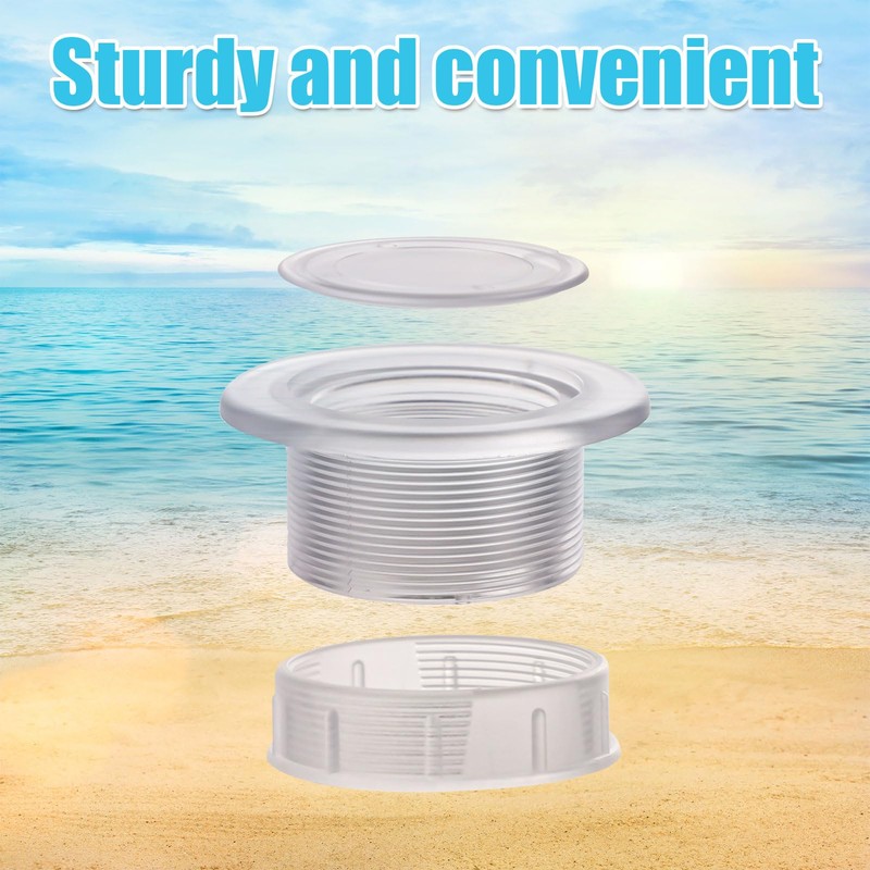 PEUTIER Parasol Hole Ring Plug and Cap Set, ABS Plastic