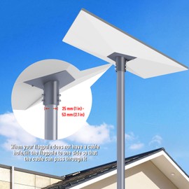 Starlink Gen 3 Mount,Compatible with Starlink Standard V3 for Starlink Gen 3 Standard Dish Antennas,Starlink Standard V3 Roof Mount Adapter for Pole Mounting,Wall Mounting(Gray)…