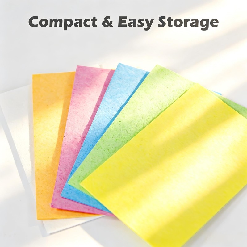 Cellulose Kitchen Sponges for Dishes(6 Pack)