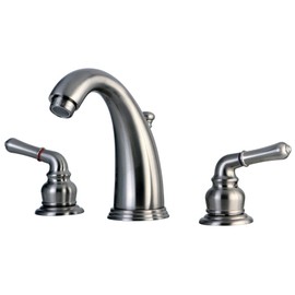 Kingston Brass KB988 Magellan II Widespread Lavatory Faucet with Brass Pop-Up, Brushed Nickel