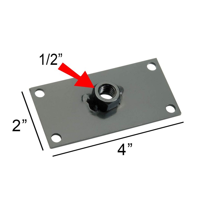 Raider CRP-1212 Placa de manivela de 1,27 cm Tuerca roscada