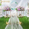 NUPTIO Gold Flower Stands for Centerpiece: 31.5 inch Tall Centerpiece