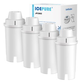 ICEPURE Pitcher Water Filter Replacement for Brita® Standard Water Filter, Brita® Pitchers and Dispensers,Classic OB03, Everyday, UltraMax, Metro+, XL, Mavea® 107007 35557 and More NSF Certified 4PACK