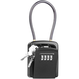 Diyife Small Security Key Box, 4 Digit Dial Type, Key Storage, Seal Storage, Waterproof, Sharing, Office, Warehouse, Villa, Apartment, Safe, Convenient, Japanese Instruction Manual Included