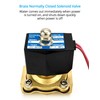 QWORK DN20 Solenoid Valve 220 V 3/4 Inch G Brass