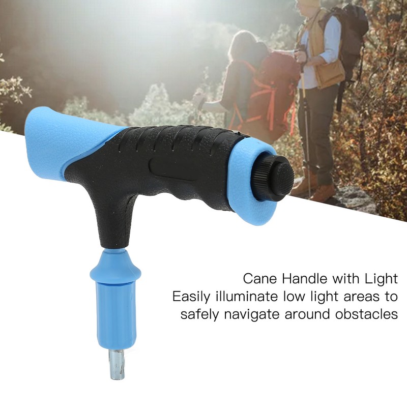 Cane Handle with Light Professional Ergonomic Walking Stick Handle Replacement