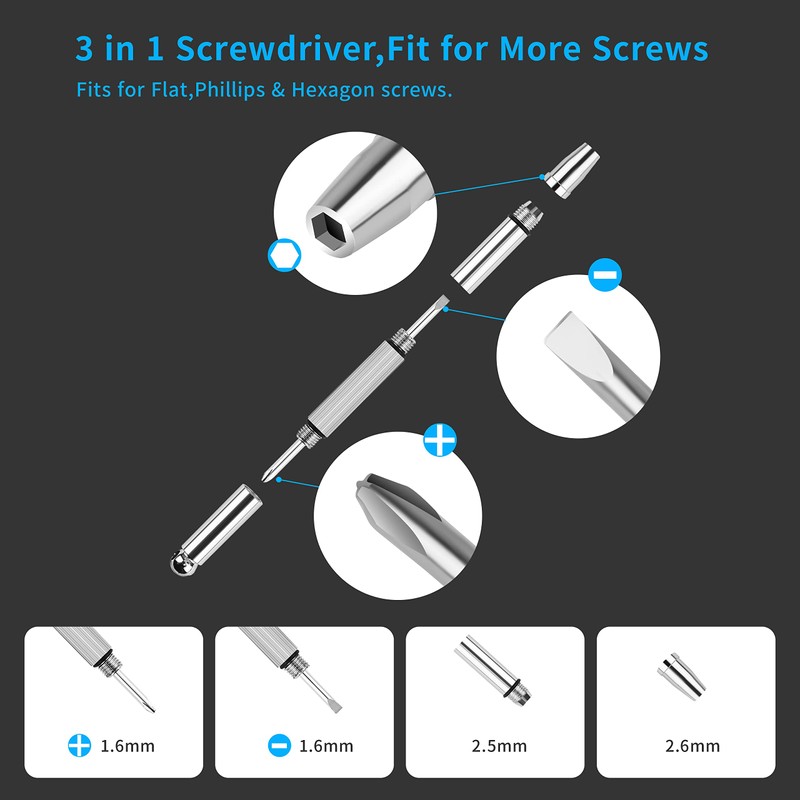 Upgrade Version Magnetic Eye Glass Repairing Kit, Eyeglass Repair Tool