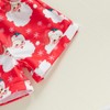 Gaono Toddler Baby Girl Overall Shorts Sleeveless Santa Claus Print