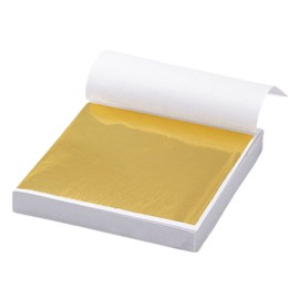 Gold Foil Sheet Gold Foil Hair Approximately 100 Sheets Imitation Gold Foil 3.3 x 3.1 inches (8.5 x 8 cm), For Hair Coming Of Age Ceremony, Hair Ornament, Nail Art, Resin, For Slime, Faux Gold Flake, Gold Flake, For DIY Crafts, Paintings, Decorations, Pu