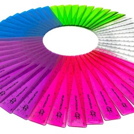 Ashton and Wright - 6 Inch / 15cm Rulers - Shatter Resistant - Pack of 50 Transparent Colours
