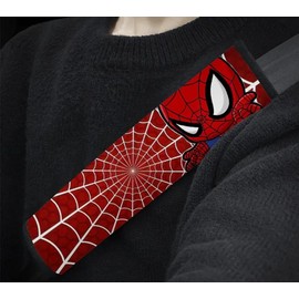 Rawan Fresh Cool Superhero Car Seat Belt Covers – Soft and Kawaii Shoulder Pads for Seat Strap Comfort and Decoration – Fun Auto Interior Accessories for Women, Teens & Girls (B)