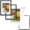 Frametory, Floating Picture Frames Set - Black Metal Photo Frames