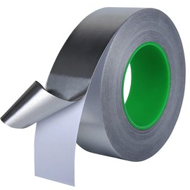 Iwamatu Conductive Aluminum Foil Tape, 1 Roll, Width 0.8 inches (20 mm), Length 66.6 ft (20 m), Thickness 0.004 inches (0.1 mm), Double-Sided Conductive Shield, Static Removal, Heat Resistant,