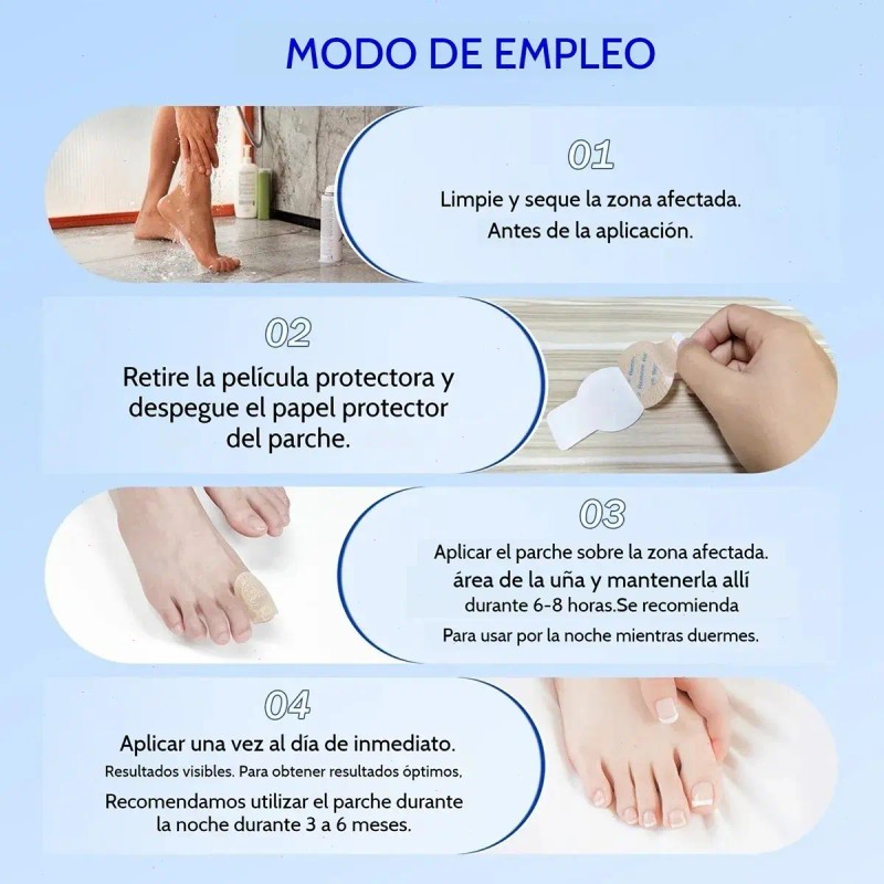 Lc Parches Para Uñas Fúngicos 21pcs/caja De Parches Para