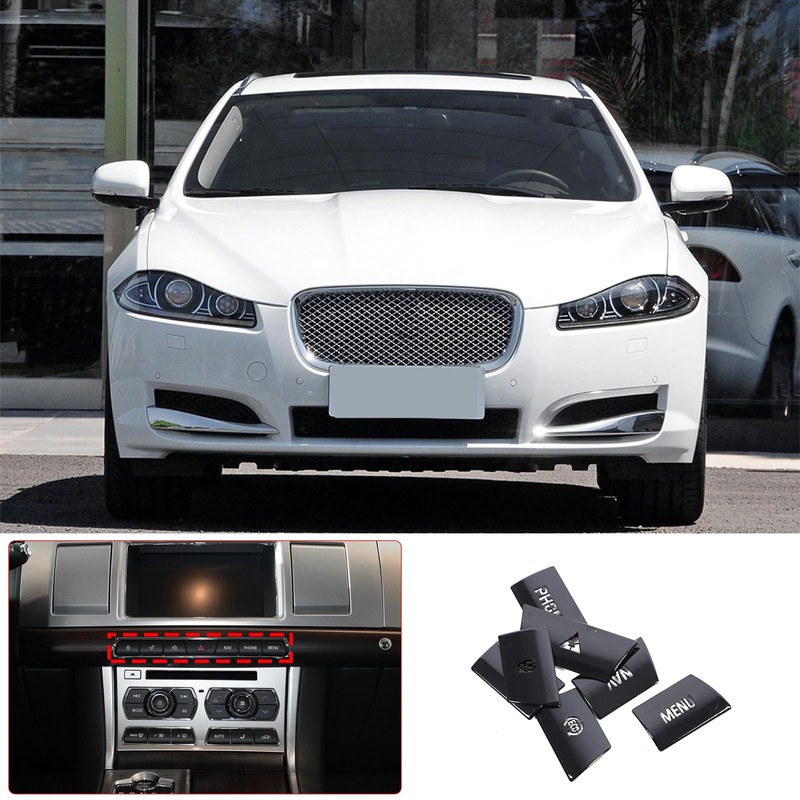 Car Multimedia Button Cover Suitable for Jaguar XF 2012-2015, 7