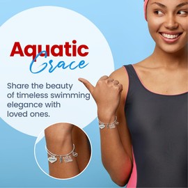 Infinity Collection Swimming Coach Bracelet - Swim Coach Gift - Swim Jewelry - Gift For Swim Coaches