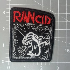 Unbranded Rancid Band Patch 3.25x2.75" 90s Ska Punk Reggae Rock Street Embroidered Iron On