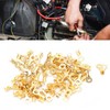 160pcs Copper Ring Terminals, M4 4.2mm Brass Wire Connectors, Wire