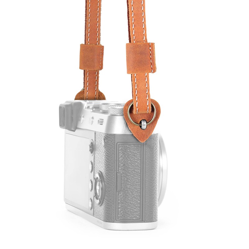 MegaGear MG1999 SLR DSLR Genuine Leather Camel Shoulder or Neck