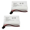 Fenzer 2-Pack Ni-CD Battery 3.6V for Uniden BT-905 (600mAh)
