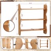 Cinnvoice 2 Pcs Solid Wood Wall Shelf 3-Tier Rustic Floating