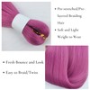 Deep Pink Braiding Hair Pre Stretched Knotless Braiding Hair for