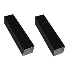 Kwweeoo Black Aluminum Square Tubing 2Pcs 30mm x 30mm x 300mm Long Wall Thickness 1.2mm, 2 Pack 1.2 inch 1.2" Aluminum Square Tube Black Color 1.2 x 1.2 x 0.05 x 11.81" inch (Appr)
