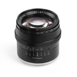 TTARTISAN 50mm F1.2 APS-C Camera Lens Large Aperture Manual Focus Fixed Lens Compatible with Fuji X Mount Camera