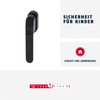 ABUS FG400 Lockable Window Handle - With Push Cylinder and