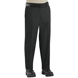 Red Kap Men's Elastic Insert Work Pant, Black, 36W x 32L