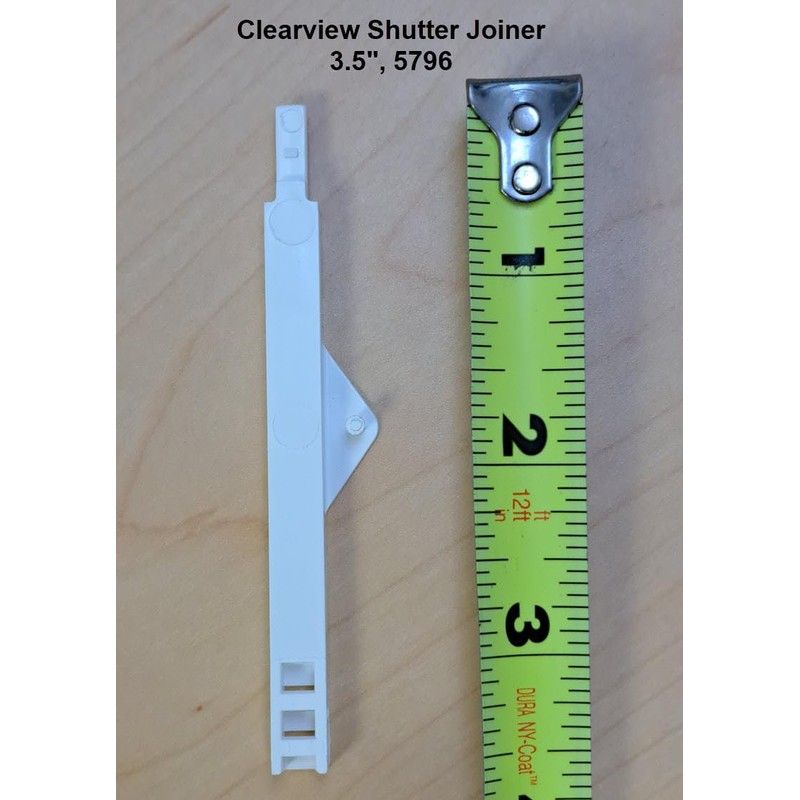 5pc Shutter Joiners. Fit Hunter Douglas Clearview Shutter, Eclipse Shutter