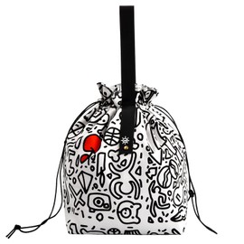 Xzeemo Lunch Bag, 9L Cotton Bento Bag with Drawstring, Portable Lunch Bag, Carry Bag, Small Picnic Bag, Fabric, Lunch Bag, Foldable for Students, Office, Women, Men, Children, Boys, Women (B)